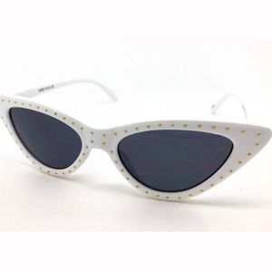 White Retro Sunglasses